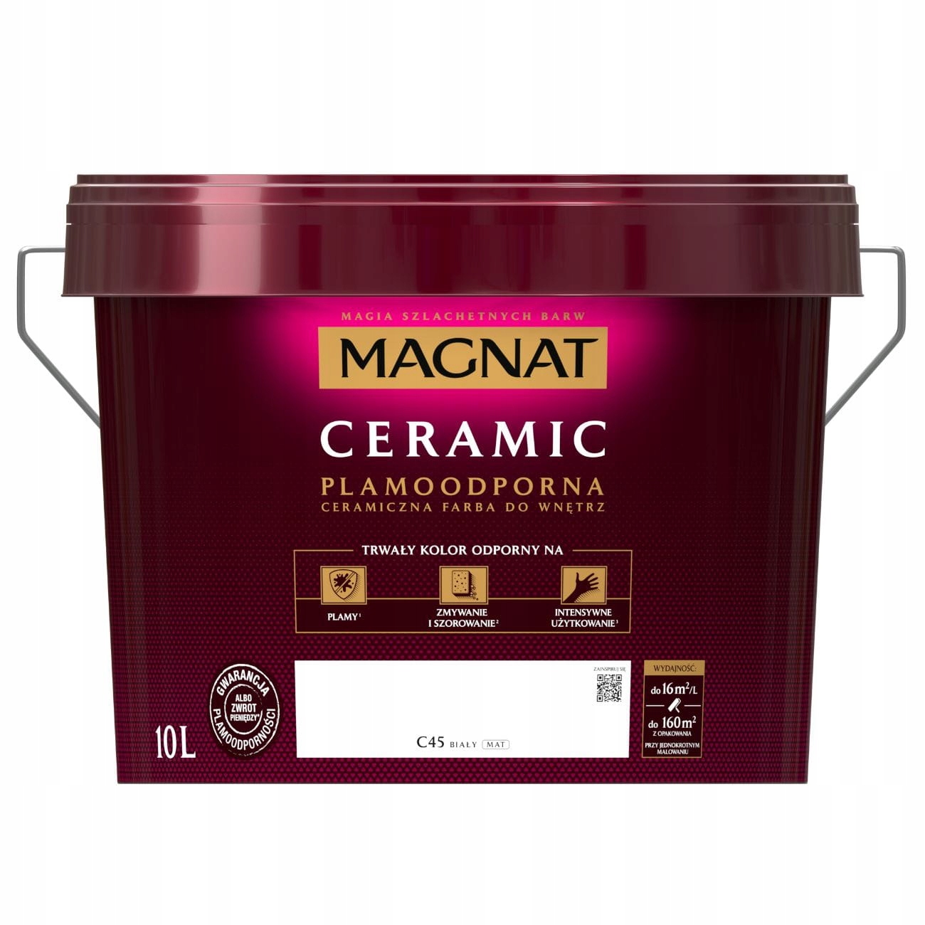 Farba Ceramiczna Magnat Ceramic Biała C45 10L