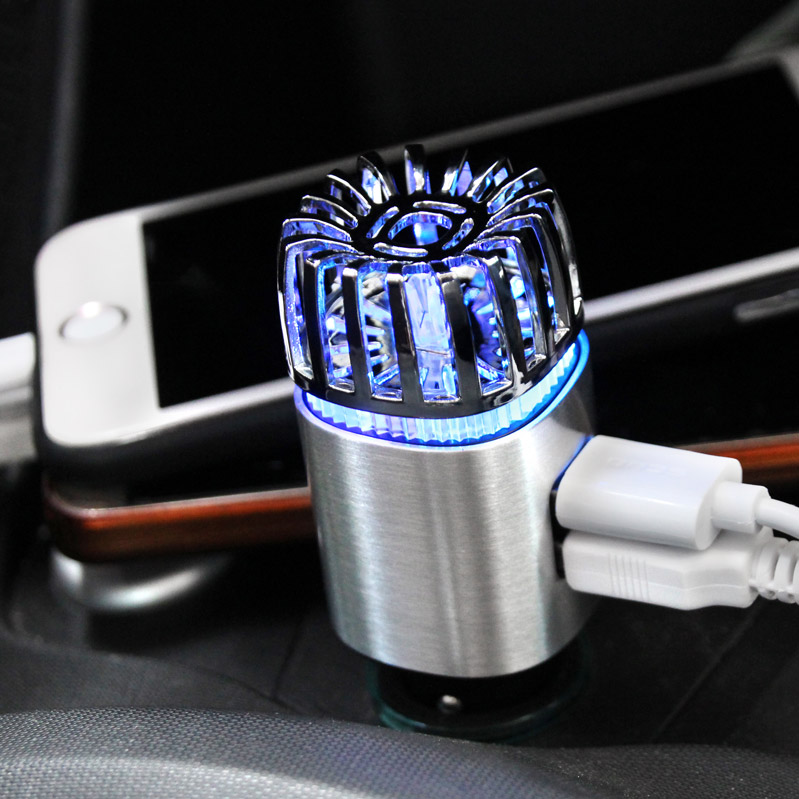Jonizator Powietrza Samochodowy Oczyszczacz Z Usb