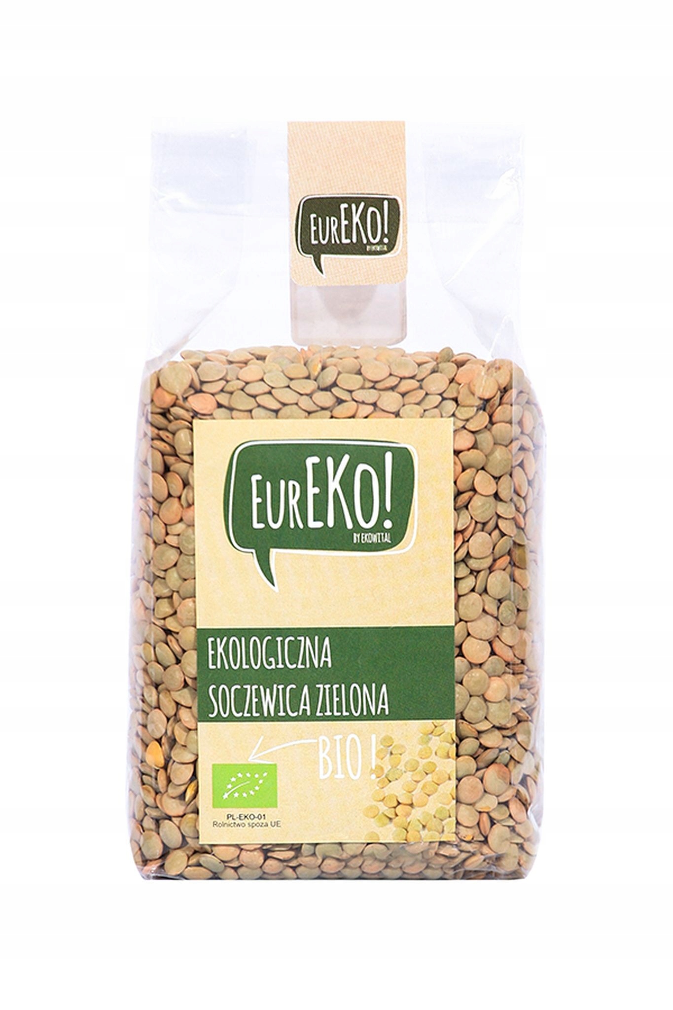 Levně 4x Eureko Zelená čočka Bio 400 g