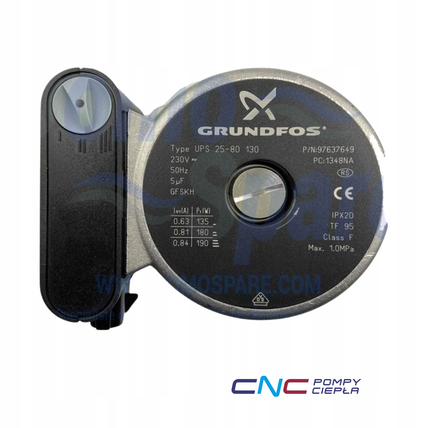 Grundfos Ups 25-80-130 (CWB532096) Obehová pumpa pre tepelné čerpadlá Panasonic