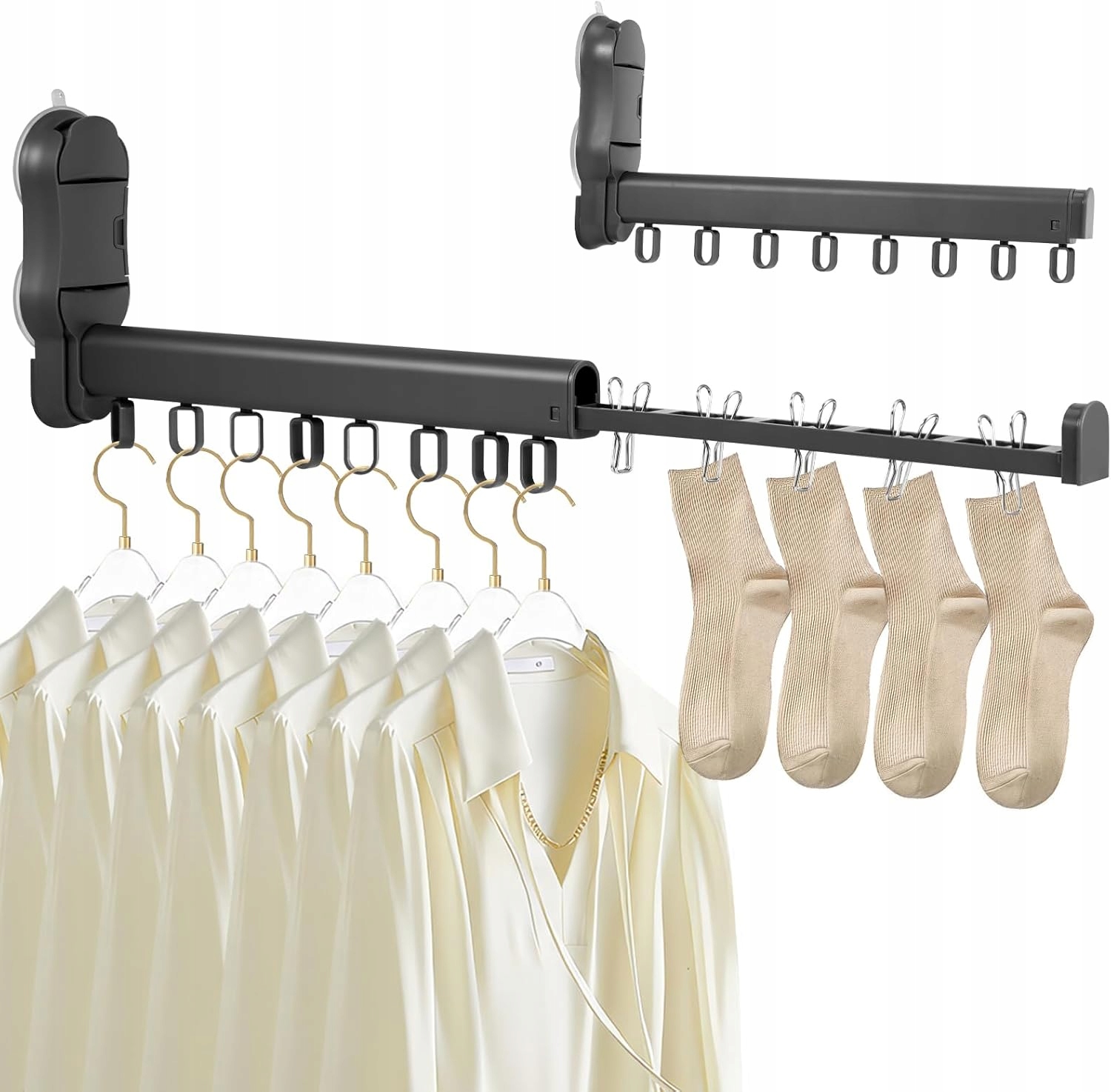 Levně Skládací Sušák Tmavě Šedá Přenosná Kompaktní Bez Montáže 10 kg