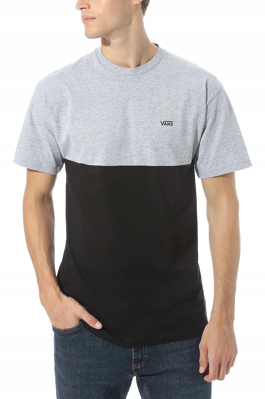 

T-shirt Vans Colorblock - Athletic Heather/Black