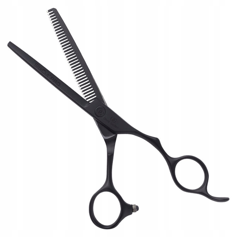 Olivia Garden Silkcut Pro Black Mat Kadeřnické Degustace Na Vlasy 6.35"