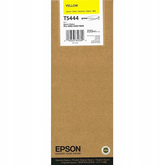 Tusz Oryginał Epson T5444 Yellow Pro 4000 Po Dacie