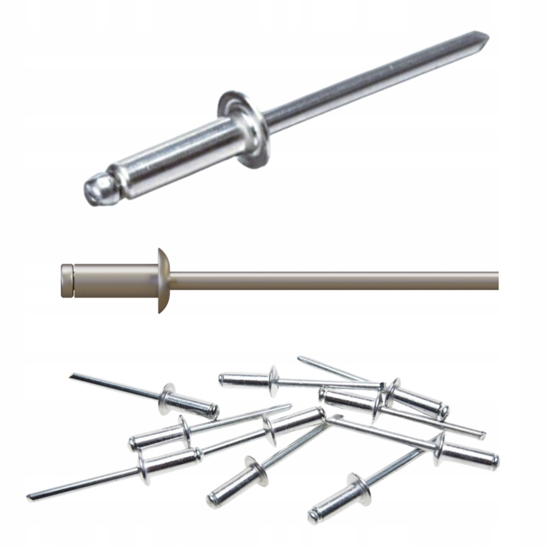 Stalco Nity zrywalne aluminiowo stalowe 4,8 x 12 mm opakowanie 50 sztuk