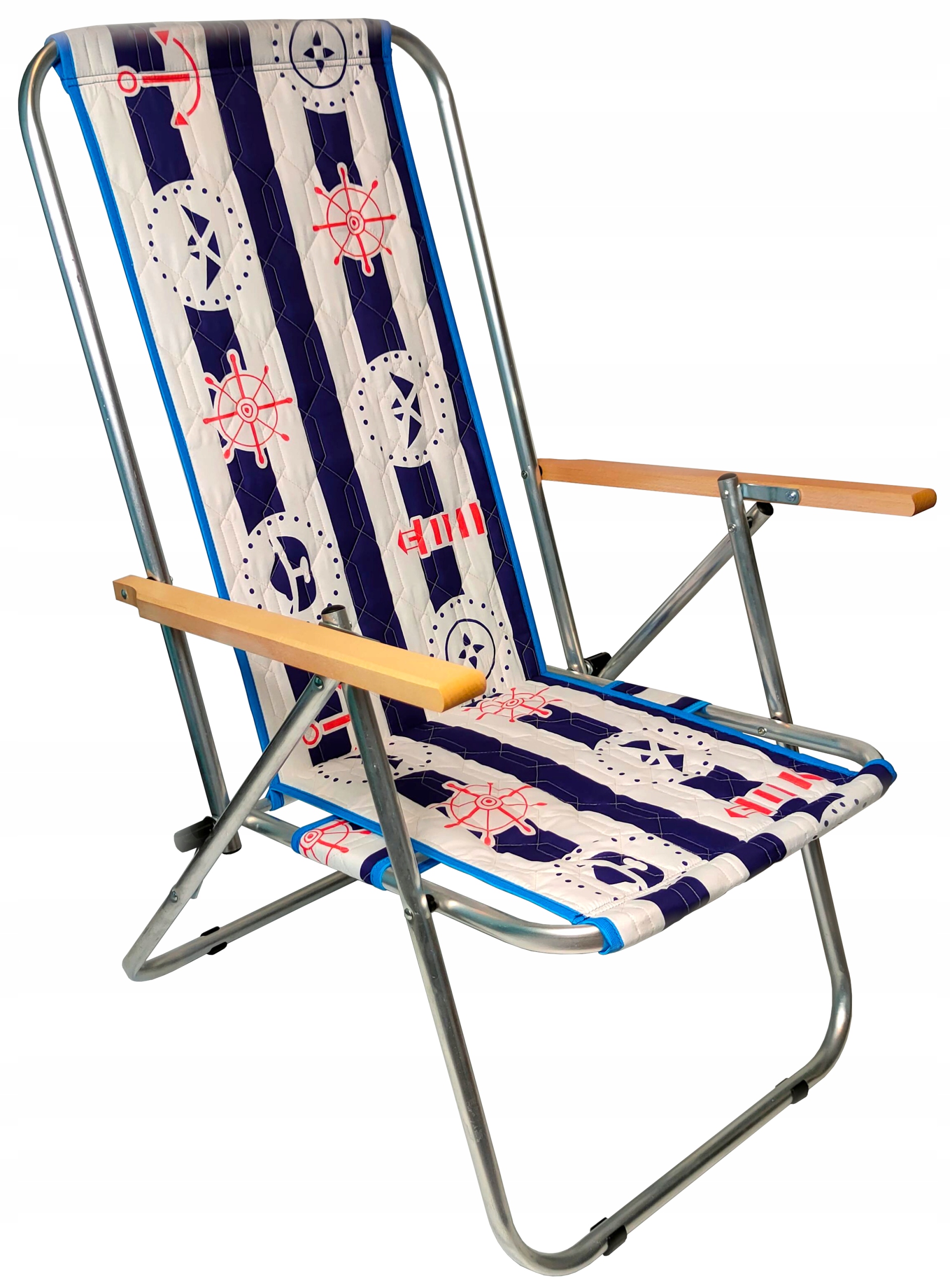 Leżak Ogrodowy Plażowy Składany 2-POZYCYJNY Lekki