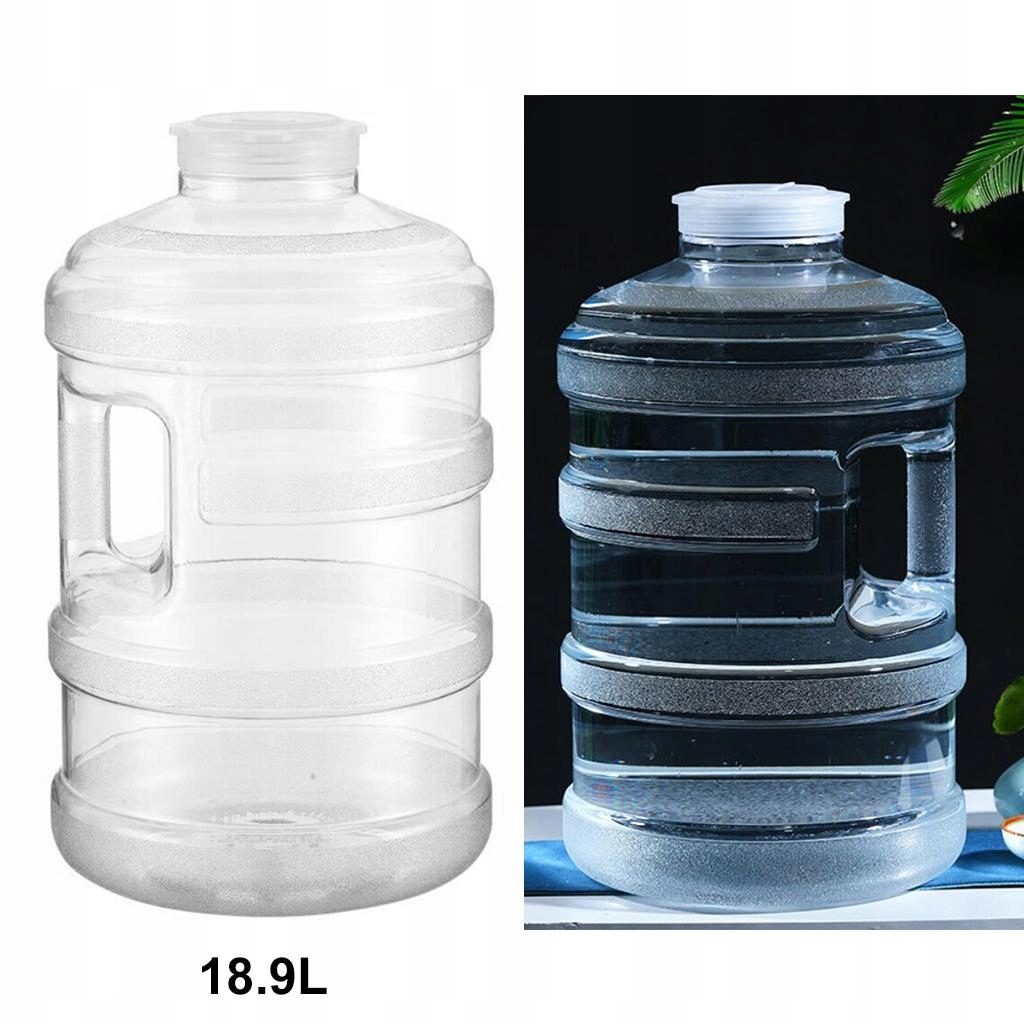 Duży pojemnik na wodę w kształcie wiadra o pojemności 18,9 l Pojemność 0 ml