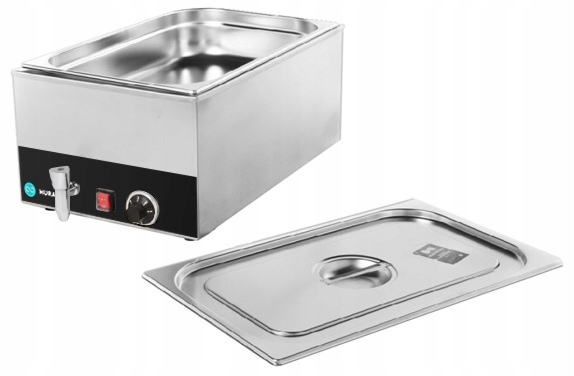 Profesionální elektrický bemar 1,2 kW 30°C-90°C Hurakan HKN-BM3