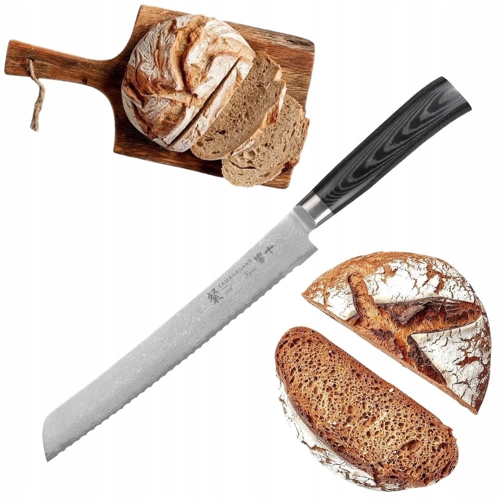 Tamahagane Kyoto VG-5 Japonský ostrý kuchynský nôž na chlieb 23 cm