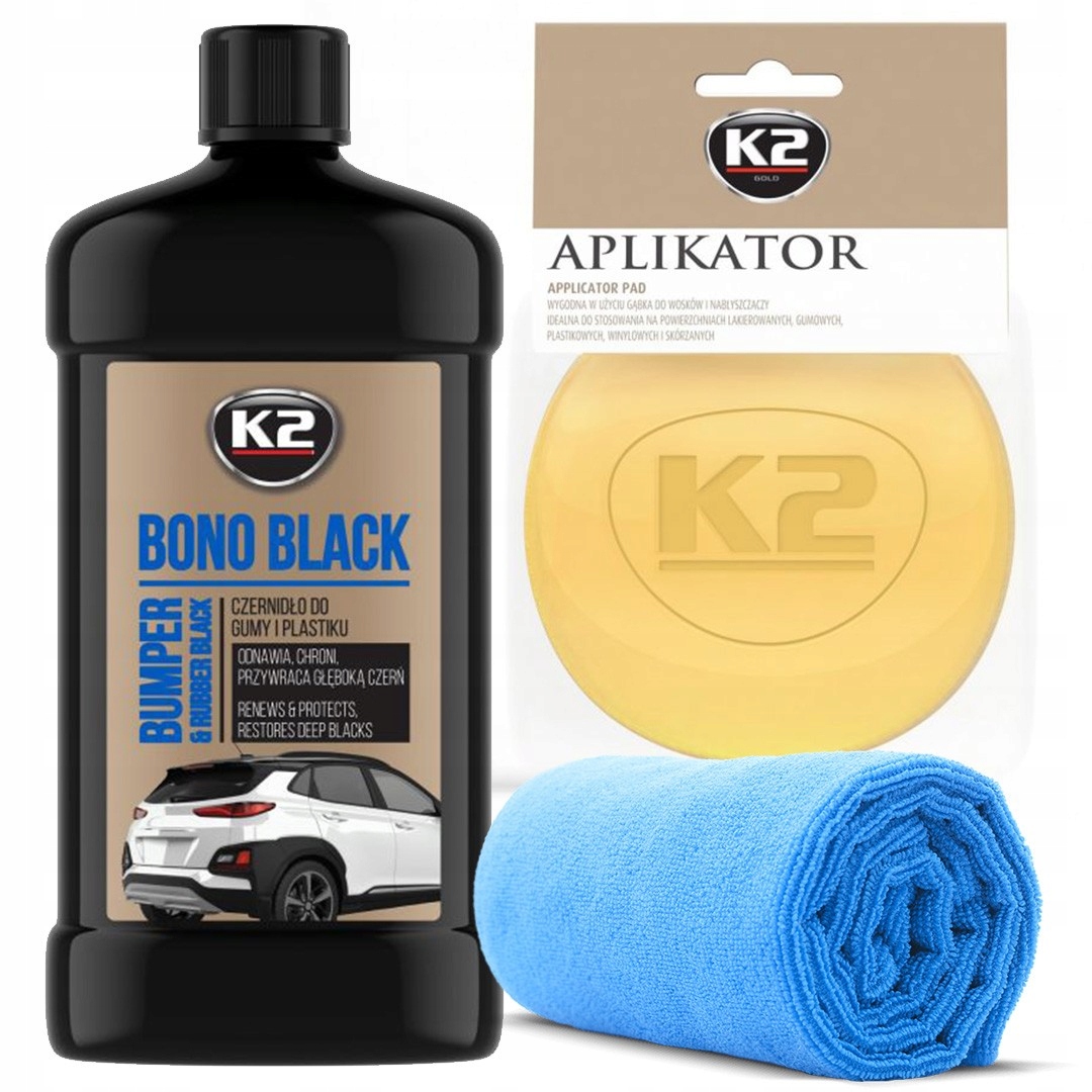 

K2 Bono Black 500 ML zestaw czernidło guma plastik