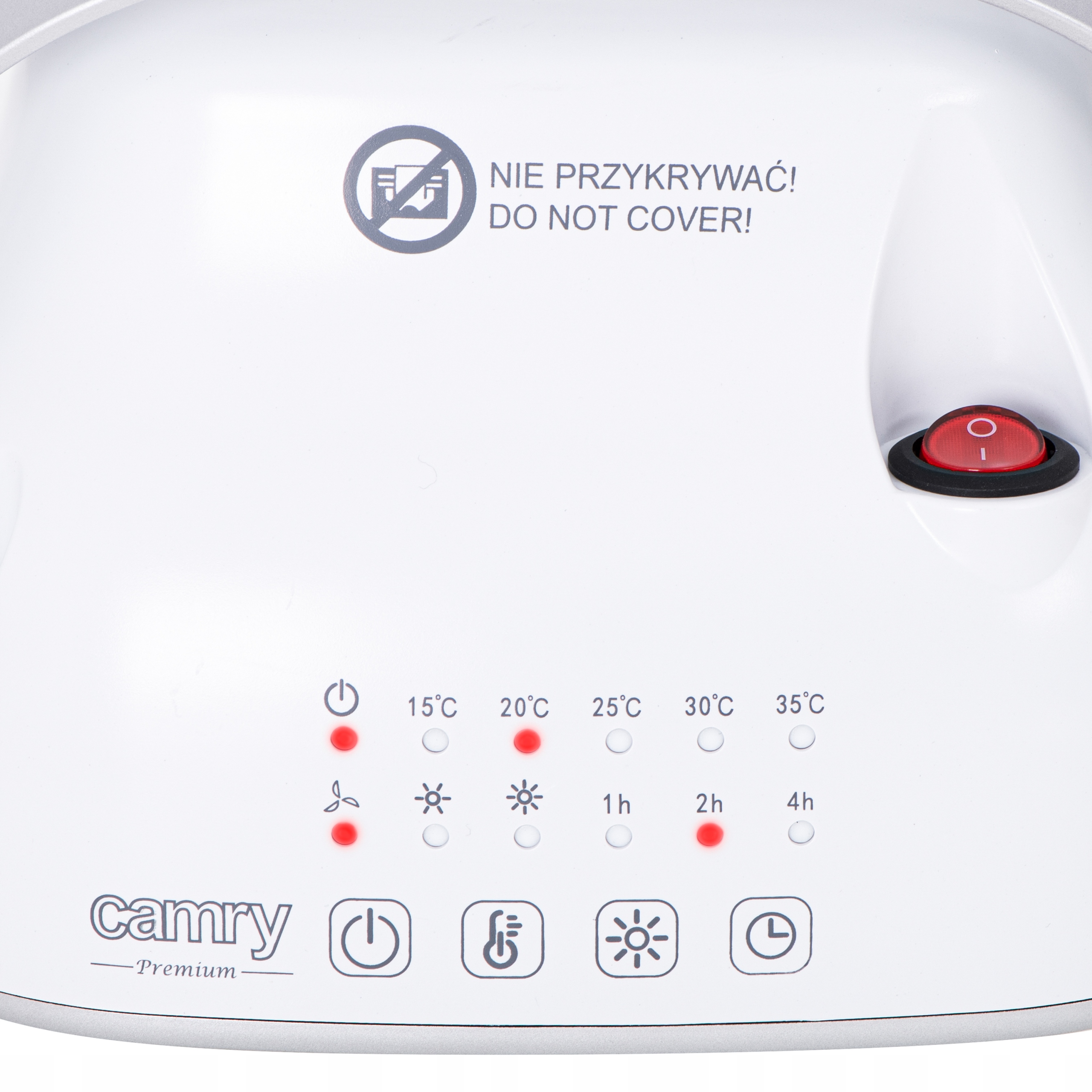 Termowentylator ceramiczny CR 7732 LED, 1500W, timer, 2 poziomy mocy