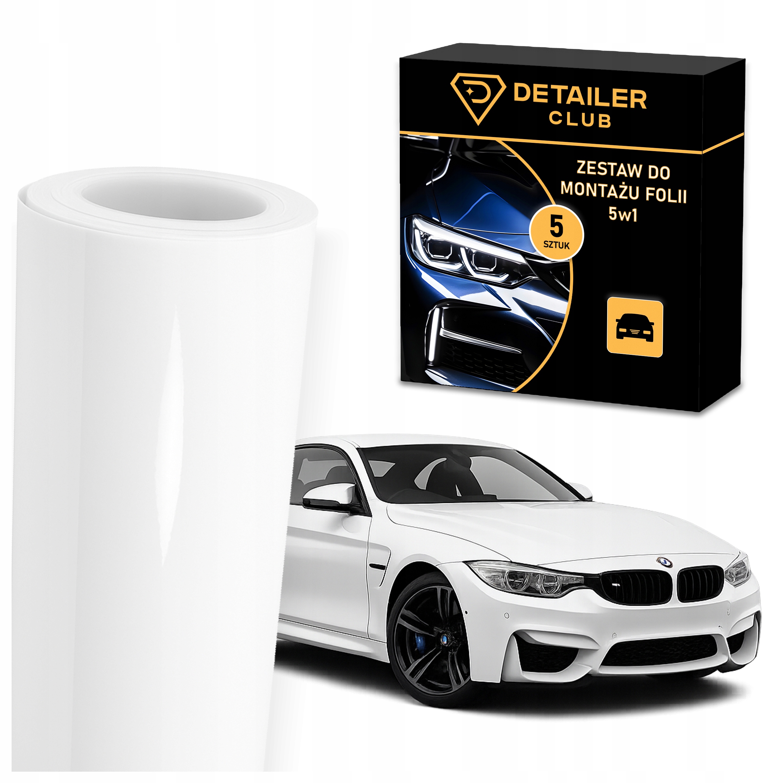 Fólie Automobilová Dýha do auta Bílý Lesk 152 x 300 cm