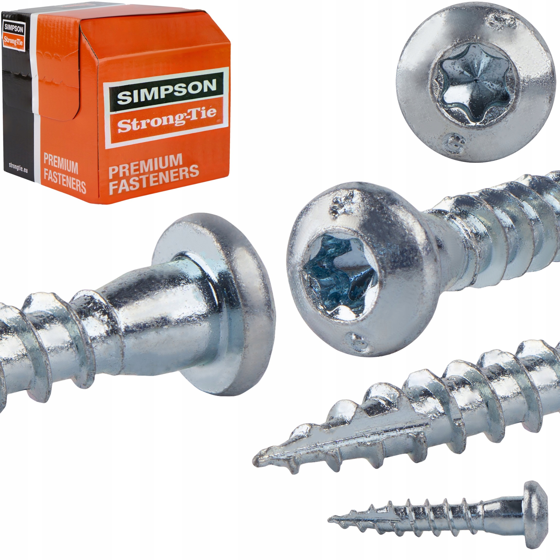 Wkręty ciesielskie 5x25 mm 250 szt Torx do łączników złączy Simpson Csa