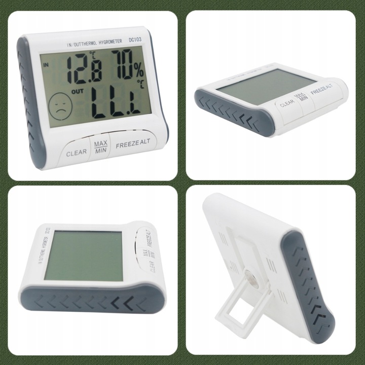 STACJA POGODY TERMOMETR HIGROMETR SONDA - CE Model 01311