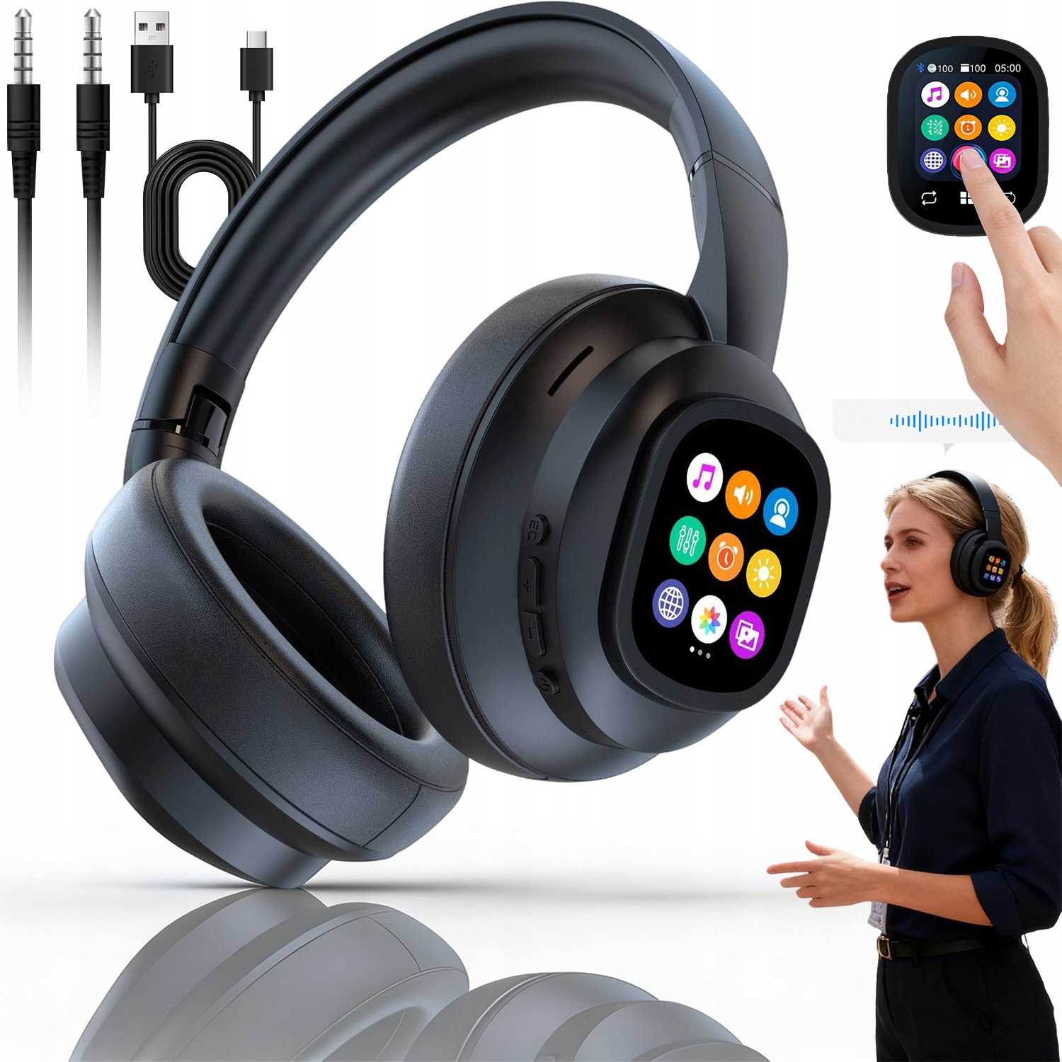 Sluchátka Pro Překlady Překladač Hlasu 133 Jazyků Do Uší Bezdrátová