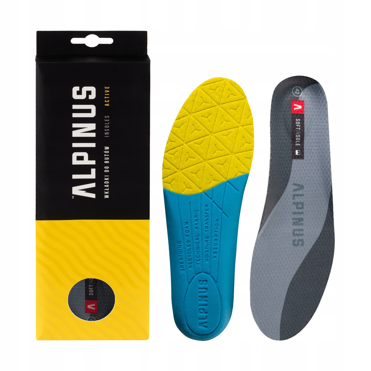 Wkładki do butów Alpinus miękkie, oddychające 40 Model Outdoor Comfort