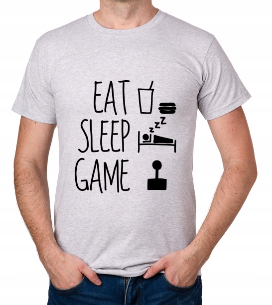 

koszulka Eat Sleep Game prezent