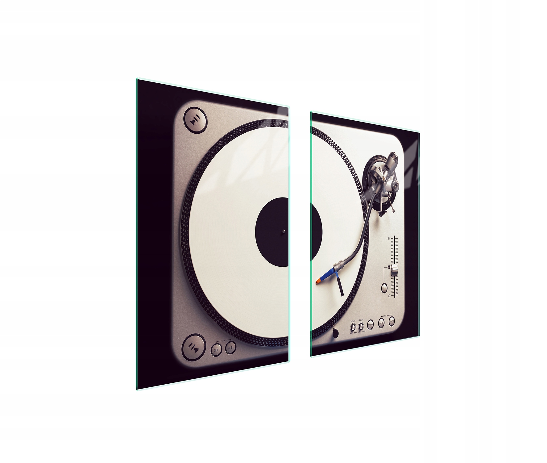 7v1 Skleněná ochranná deska na sporák 75x52 Vinyl