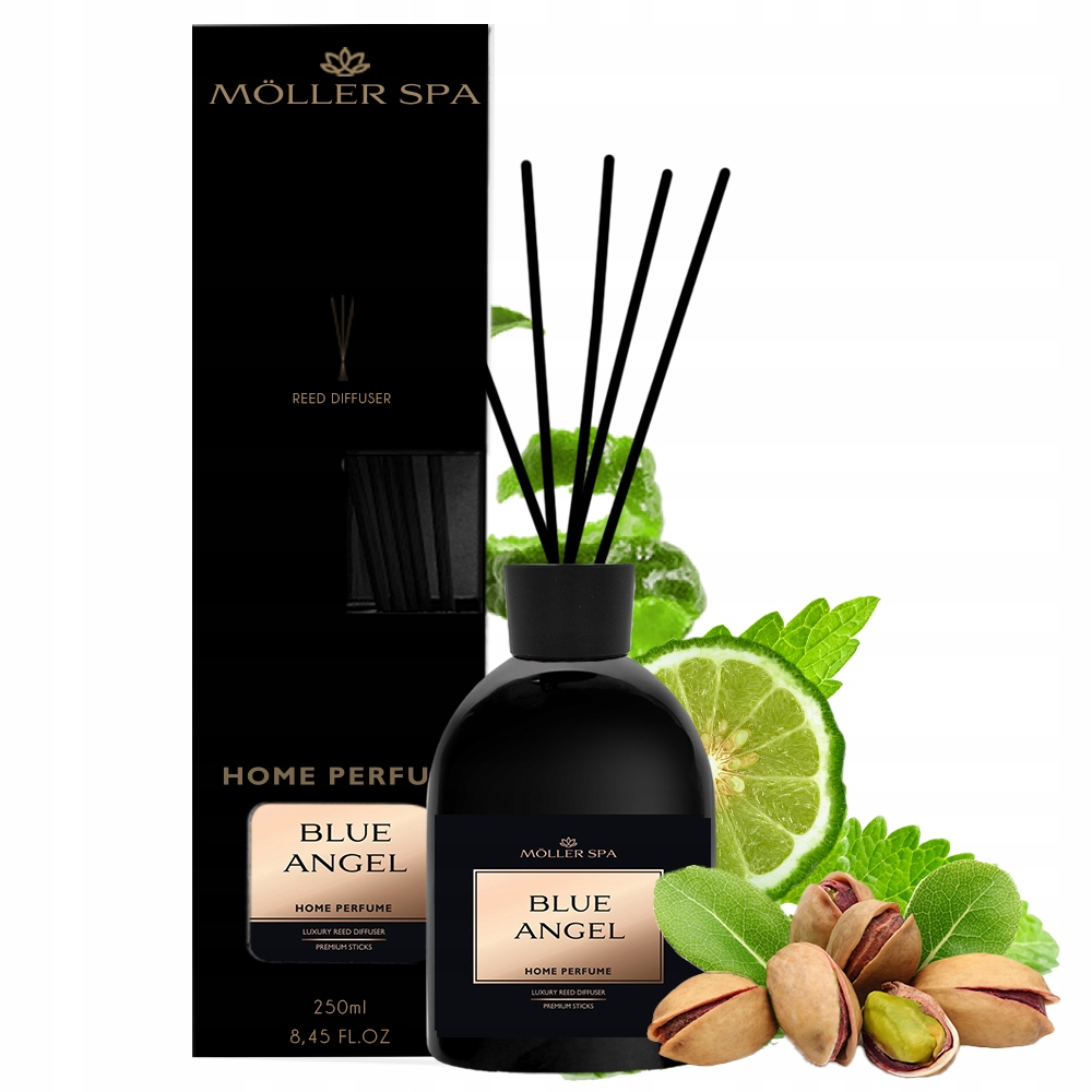 Levně Difuzér Blue Angel 250 ml Tyčinky Luxusní vůně do domácnosti