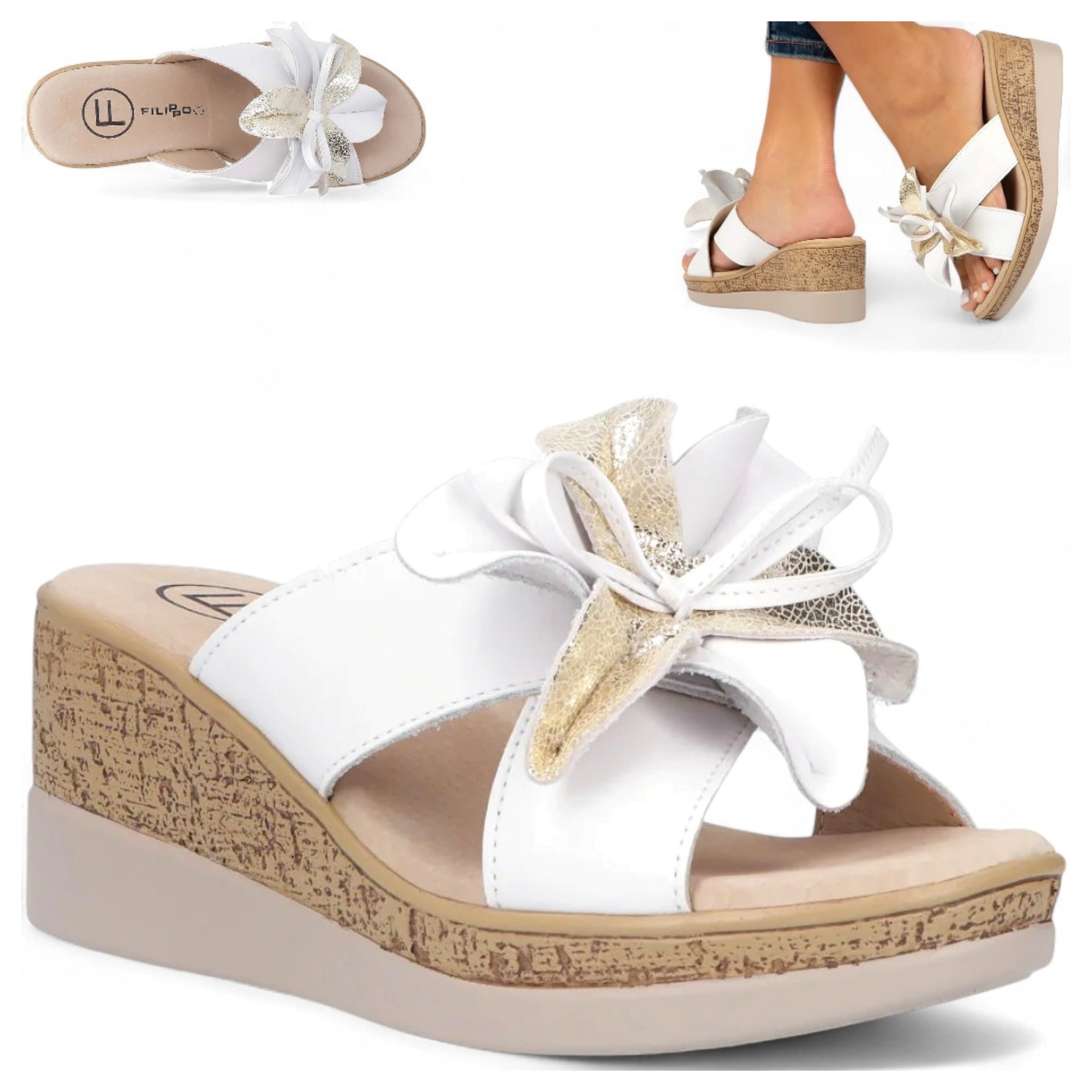 Filippo 38 Nazouváky Přírodní Kůže Loutky na klínku Lehké a módní