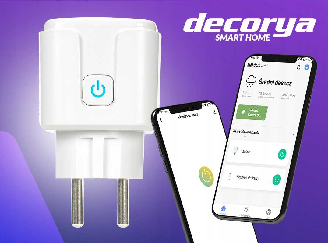INTELIGENTNE GNIAZDO ELEKTRYCZNE STEROWANE TELEFONEM WIFI SMART PROGRAMATOR Stan opakowania oryginalne