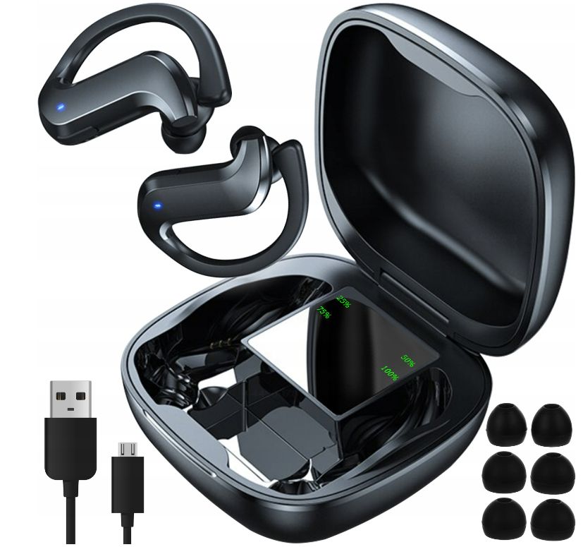 

Słuchawki Bezprzewodowe Bluetooth Powerbank Etui