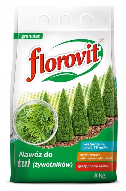 

Florovit nawóz do tui (żywotników) worek 3 kg Inco