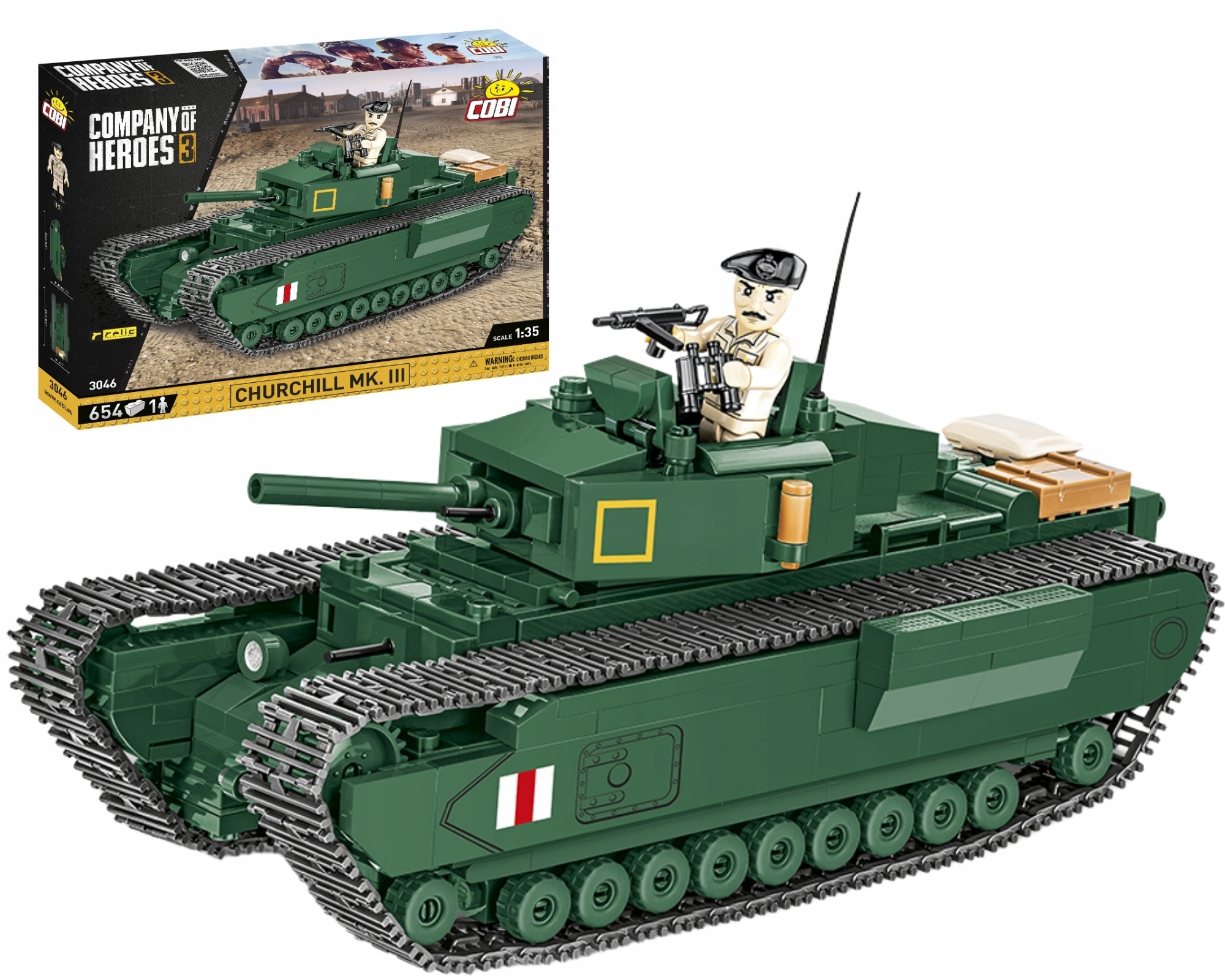 

Klocki Cobi 3046 Czołg Churchill Mk. III Z Gry Coh