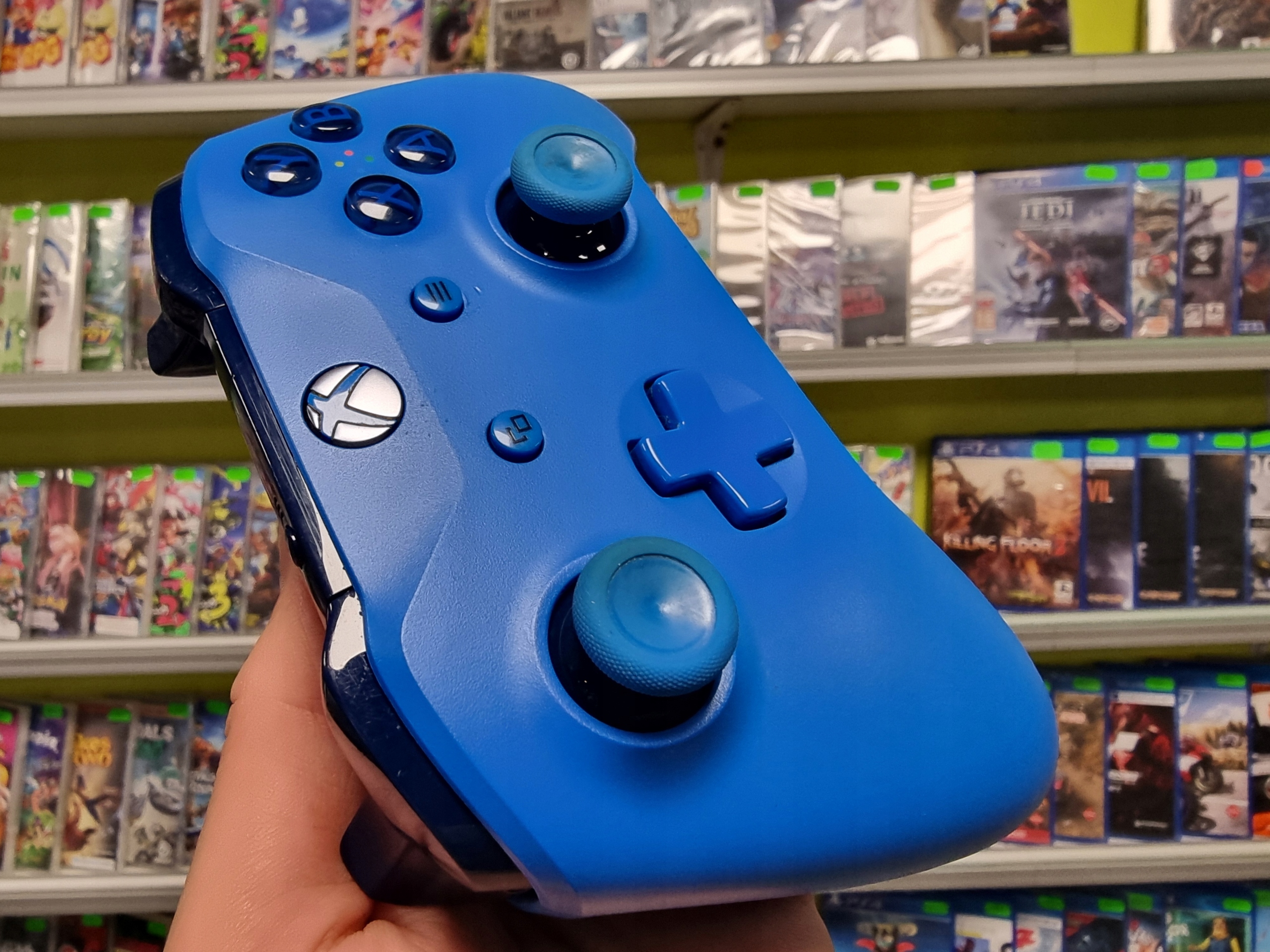 31. PAD KONTROLER XBOX ONE SERIES S X PC BLUE NIEBIESKI ORYGINAŁ Pochodzenie oryginał