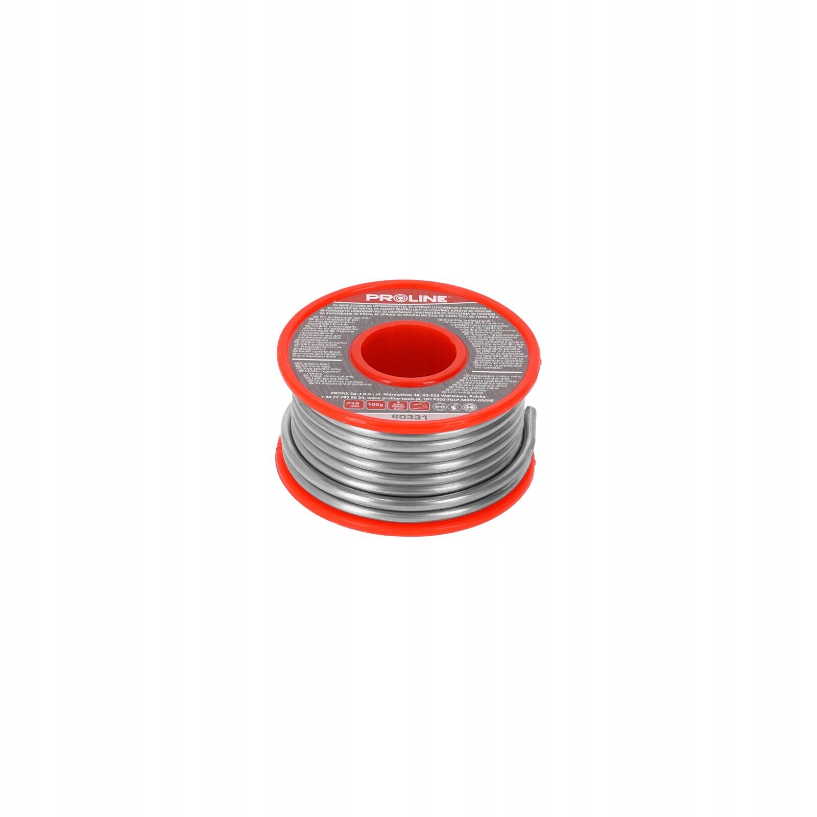 Spoiwo lutownicze do lutowania 3,0mm szpula 100g PROLINE (60331)