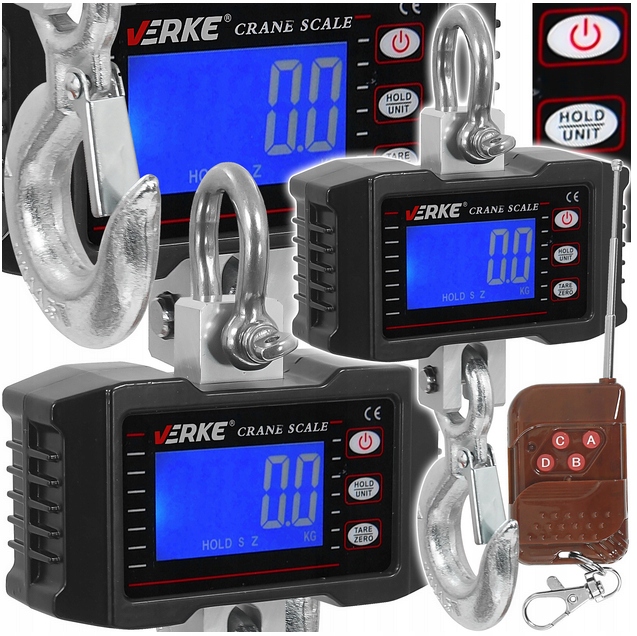 WAGA HAKOWA ELEKTRONICZNA WISZĄCA MAGAZYNOWA 1T