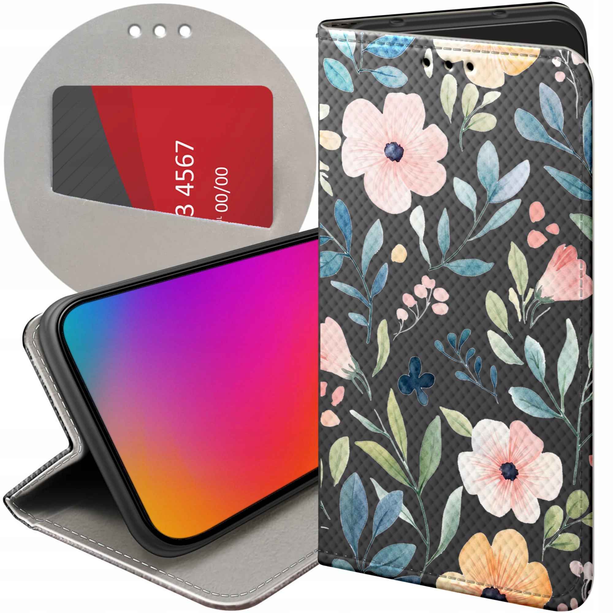 Etui Z Klapką Do Huawei P30 Pro Kwiaty Wiosna Słońce Futerał Case