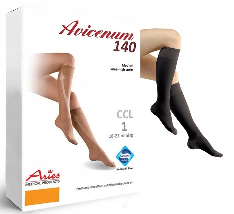 

Podkolanówki Medyczne Uciskowe 1 Stopień Żylaki M