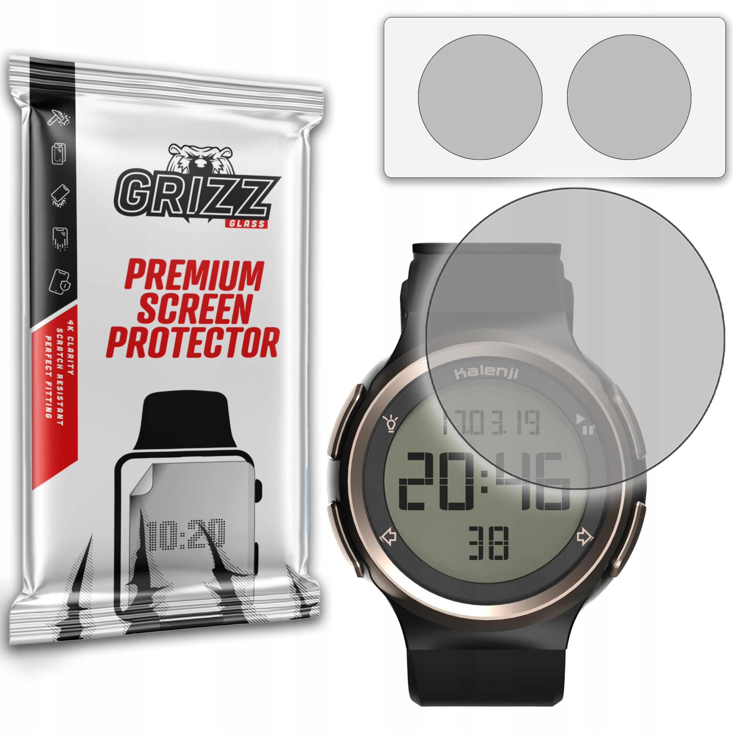 2-PAK Antyodciskowa folia ochronna do Kalenji W900