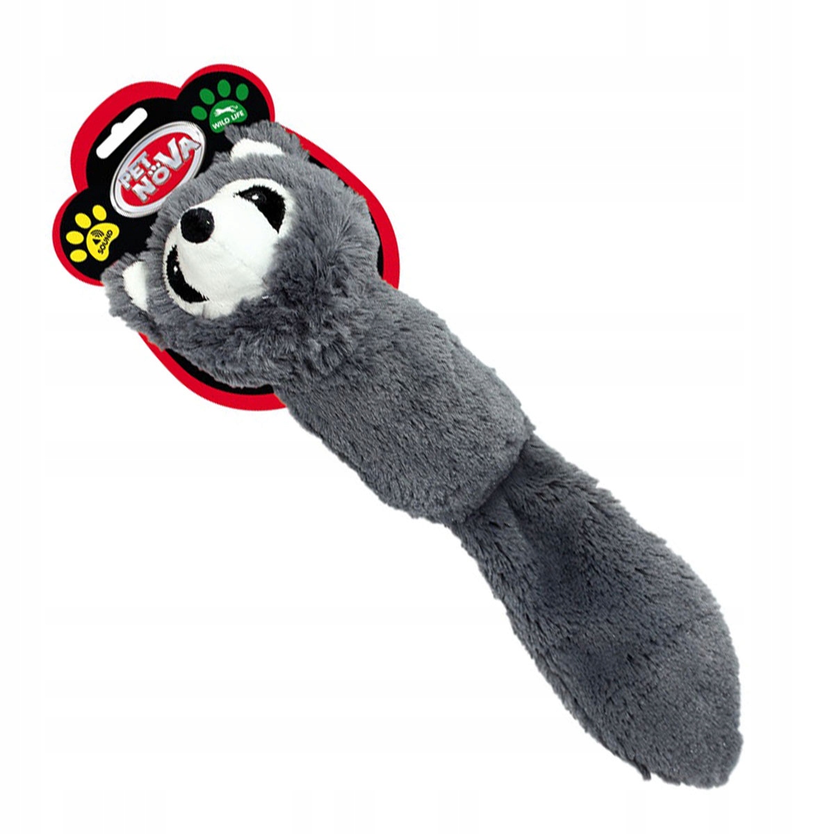 

Pet Nova Lis szary 41cm plusz piszczący dla psa