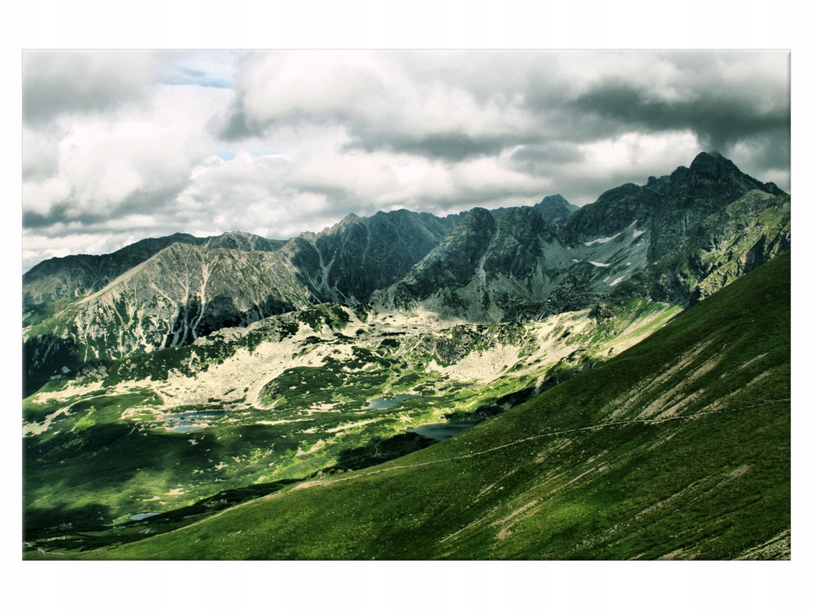 

Obraz Pejzaż Polskie Tatry 120x80 kamienie