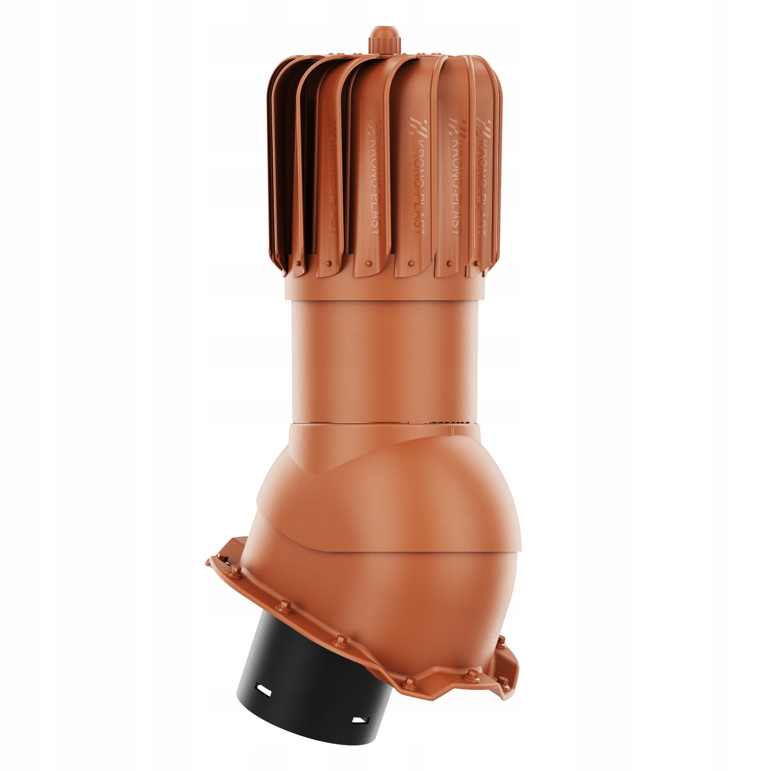 Větrací komín Otočný podlouhlý fi150 Trapez T14 Cihlový 8004