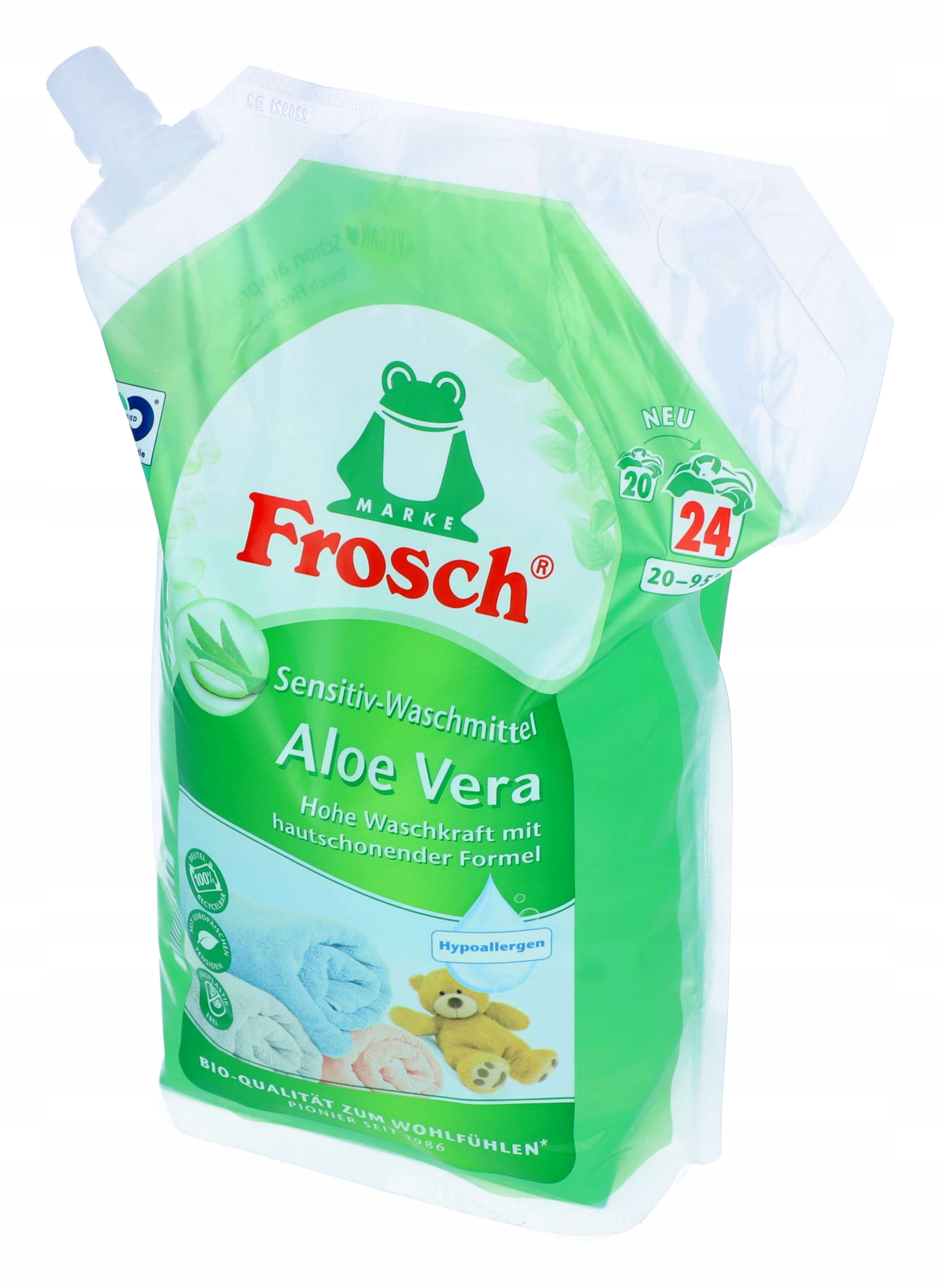 

Płyn Żel do Prania Frosch Aloe Vera 24 prania 1,8l