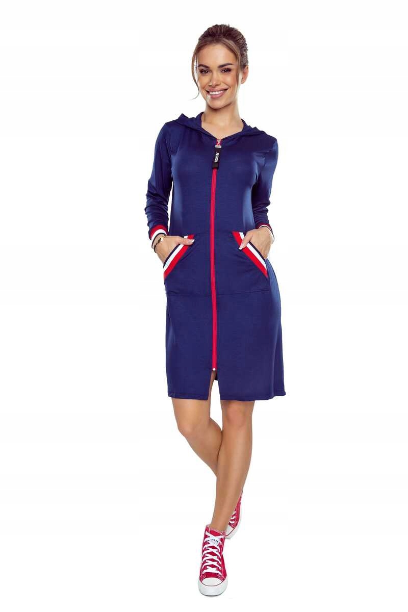 Eldar Tunikový župan Enia tmavě modrý S