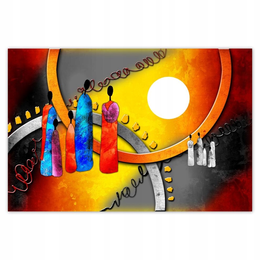 

Plakat 93x62 Afrykańska familia