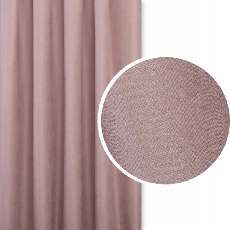 Záclony Do Obývacího Pokoje Na Pásce Na Žabky Efe P. Růžové 230x450