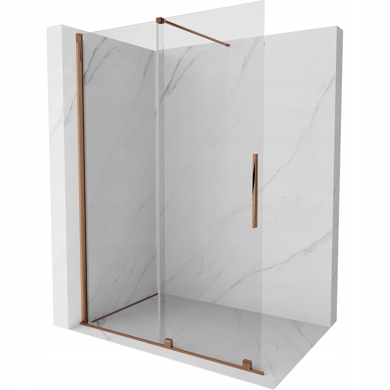 Mexen Velar posuvná sprchová zástěna Walk-in 140 x 200 cm, transparentní 8
