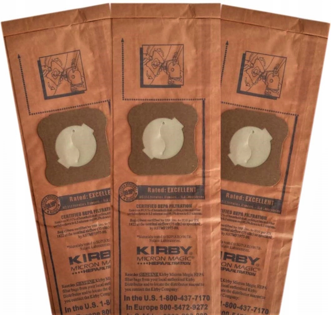 

Oryginalne worki Kirby Micron Magic Usa G3 G4 G5