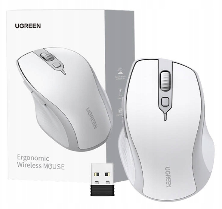 Bezdrátová myš Ugreen Bílá MU101 Bluetooth