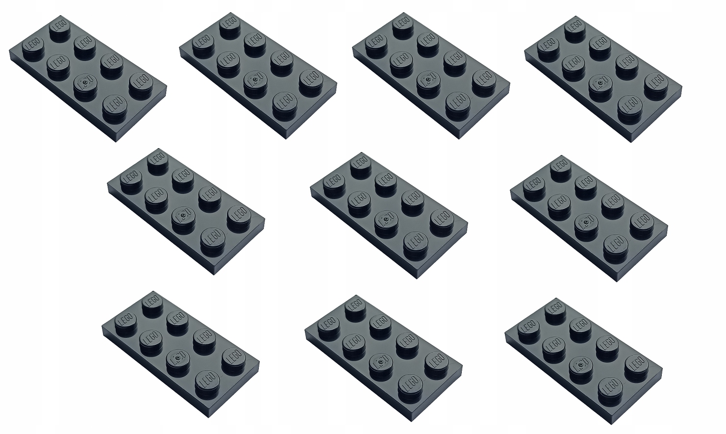 

Lego Płytka 2x4 Czarny 302026 3020 - 10 szt