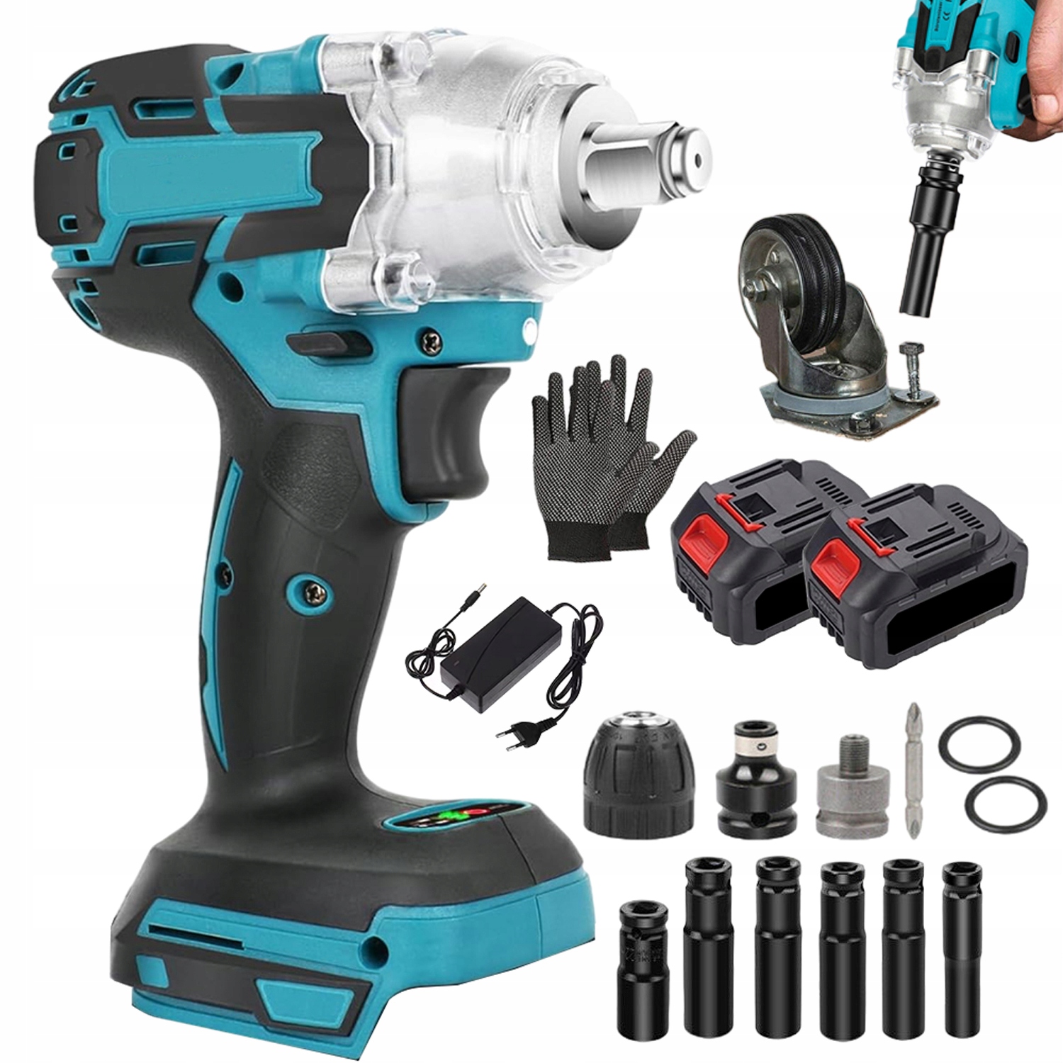 Bezdrátový Šroubovák 650 Nm, Vestavěná Led Pracovní Lampa 3200 Ot/min