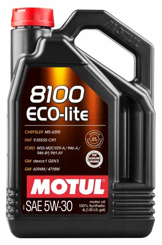 Olej Motul 5V30 4 L 8100 Eco Lite Sp-rc GF-6A Gm DEXOS1 GEN3 MS-6395
