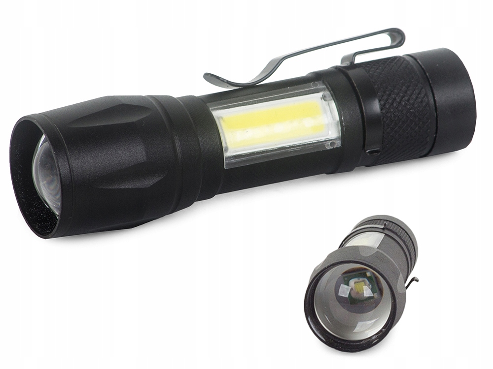 

Latarka Bailong Klasyczna Mini Cree Zoom Xp-e Cob