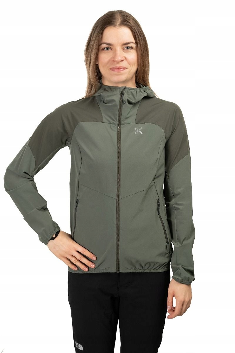 montura Dámská treková bunda Rise Hooded Woman zelená m