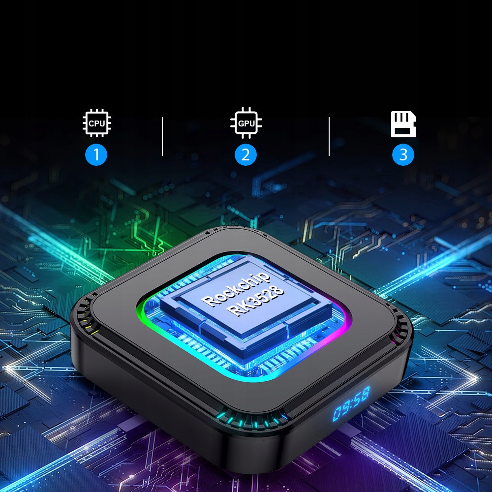 SMART BOX TV 8K 4K ANDROID 13 WIFI 6 BLUETOOTH 5.0 PRZYSTAWKA TV 2024 Formaty obrazu DivX SVCD VCD